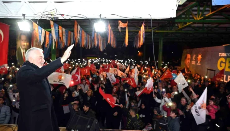 AK Parti Belediye Başkan Adayı Şükrü Başdeğirmen Halıkent’te Vatandaşlarla Buluştu