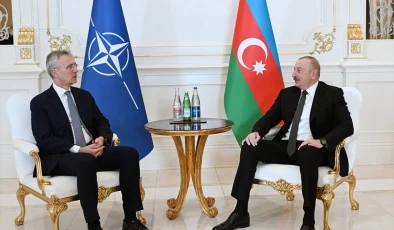 NATO Genel Sekreteri Jens Stoltenberg Azerbaycan’da Cumhurbaşkanı Aliyev ile Görüştü