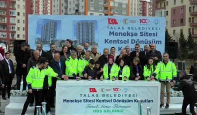 Talas Belediyesi Menekşe Sitesi’nin Temelini Attı