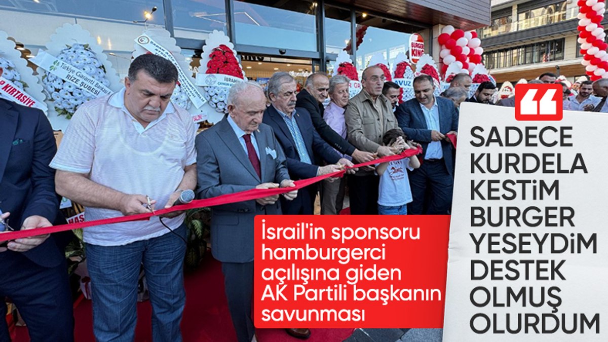 İyidere Belediye Başkanı’ndan Burger King açıklaması: ‘Sadece kurdele kestim’