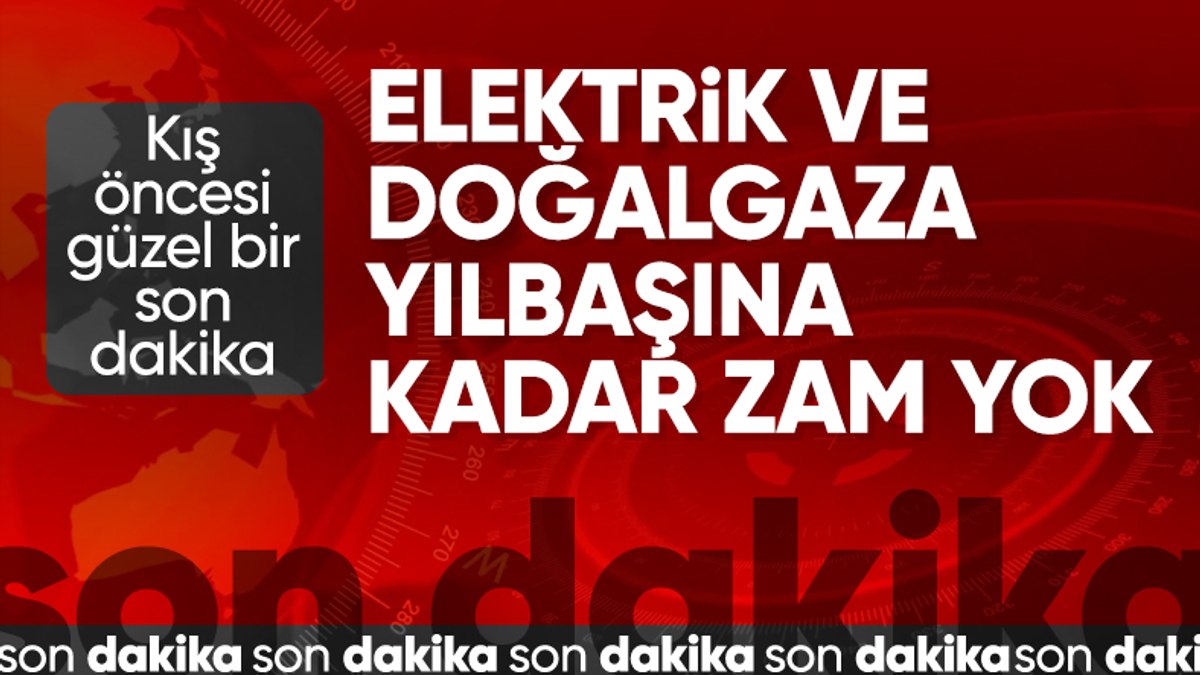 SON DAKİKA! Alparslan Bayraktar: Yılbaşına kadar elektriğe ve doğalgaza zam yok