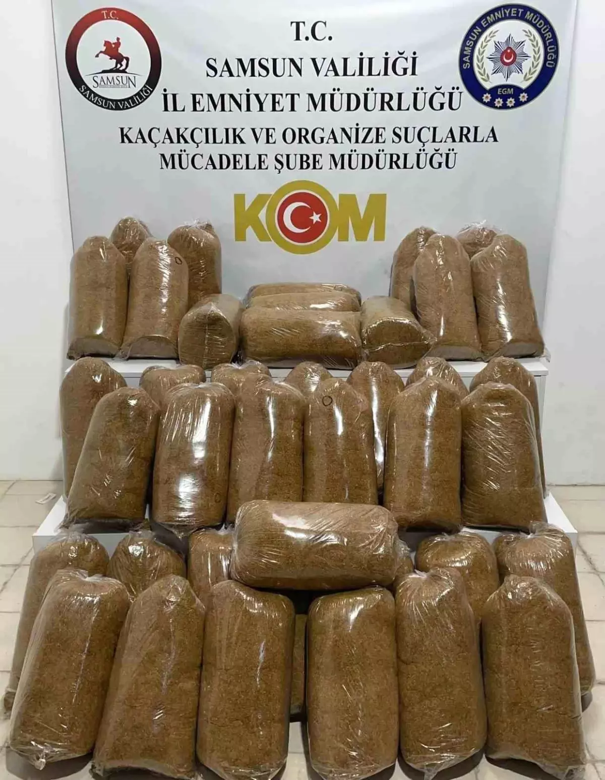 Samsun’da 200 Kilo Kaçak Tütün Ele Geçirildi